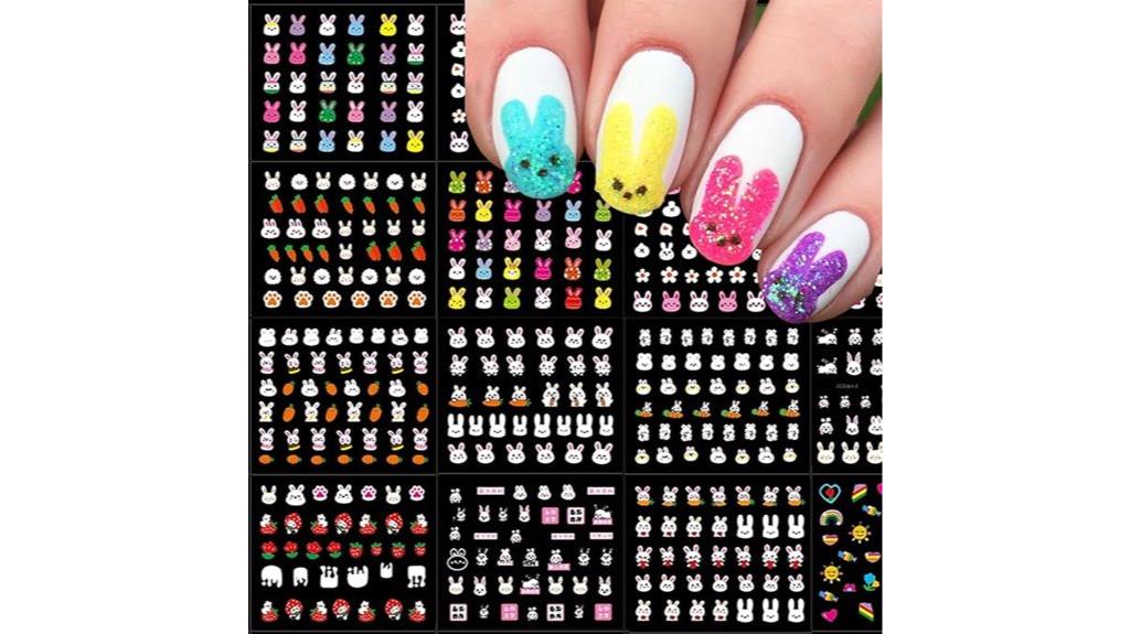 easter themed nail sticker sheets