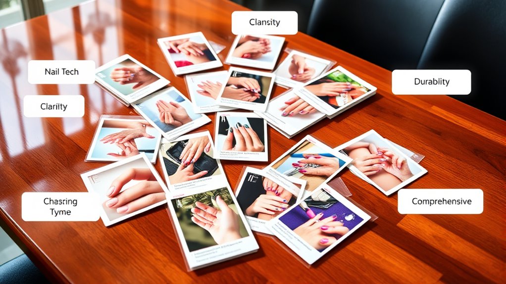 effective durable nail training cards