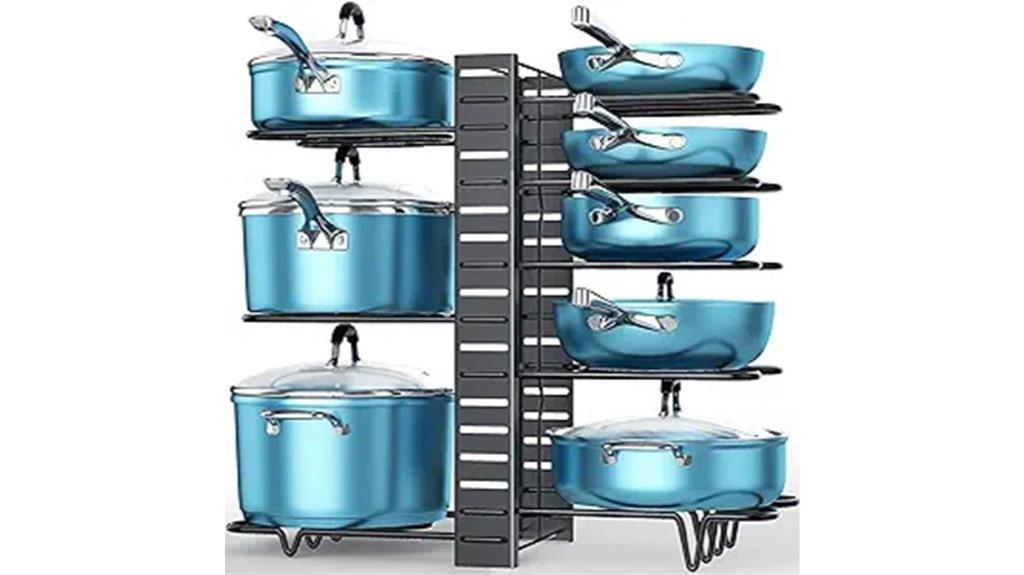 eight tier cookware rack