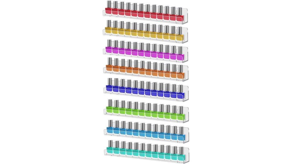 eight wall shelf set