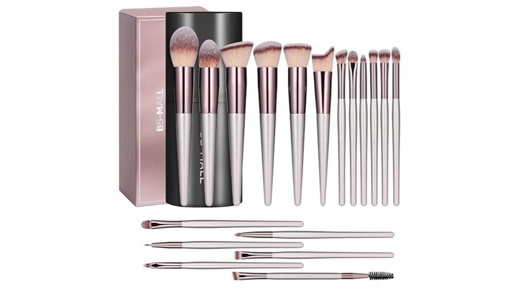 eighteen piece makeup brush kit