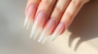 elegant clear nail tips
