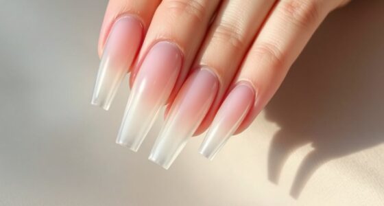 elegant clear nail tips