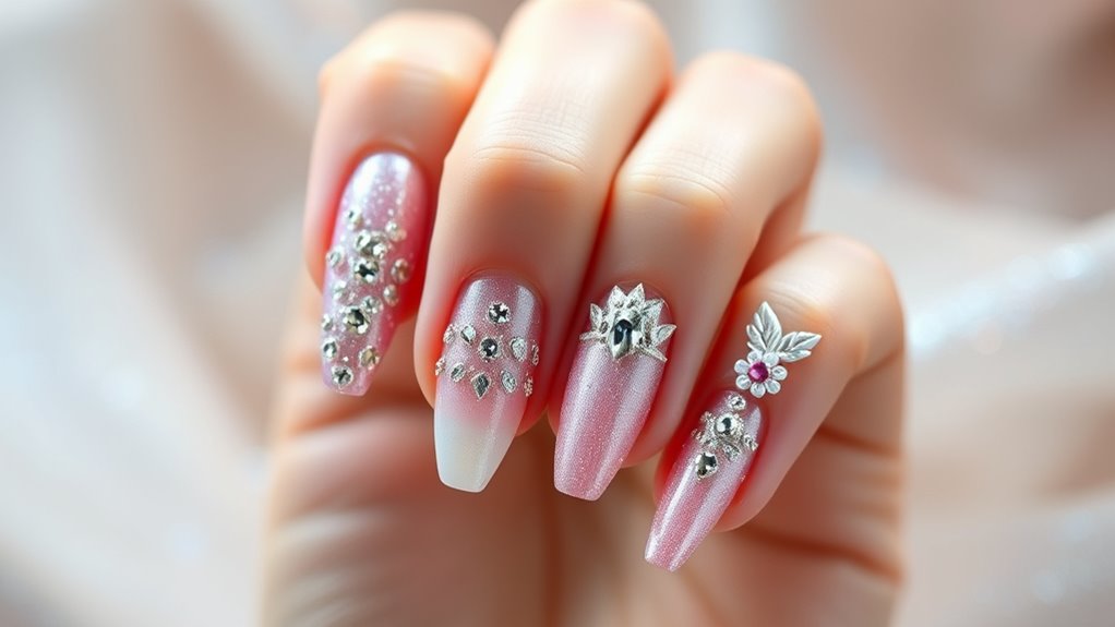 elegant party ready princess nails