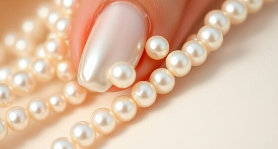 elegant pearl nail beads