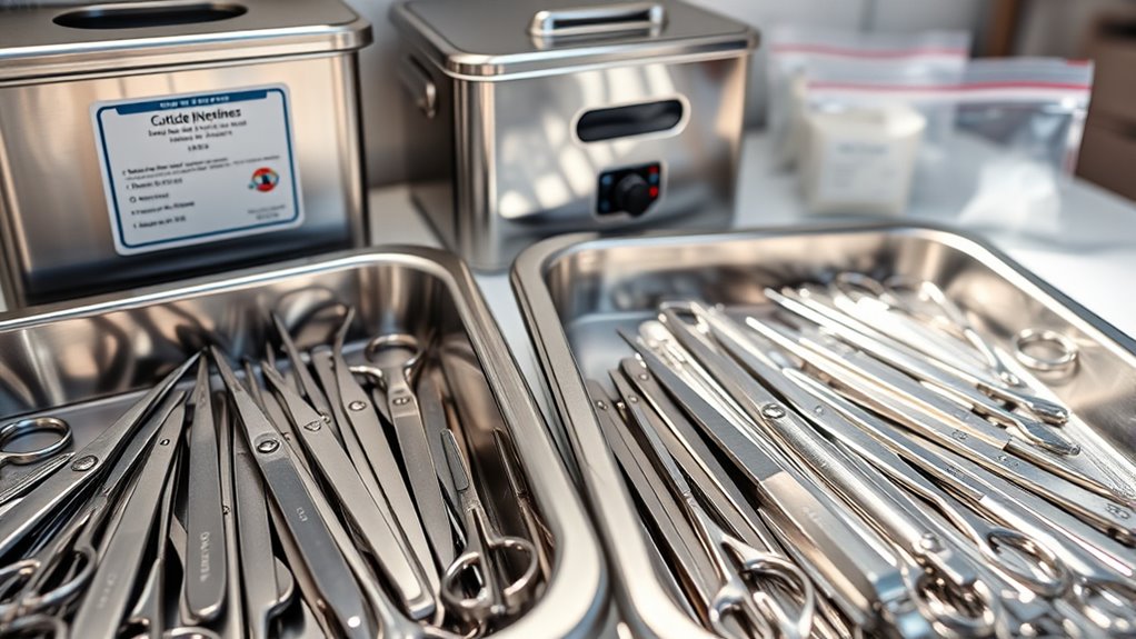 ensure tools are properly sanitized