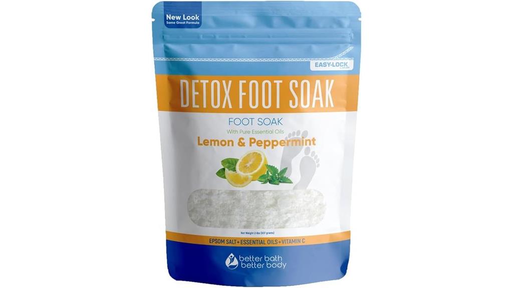epsom salt lemon peppermint