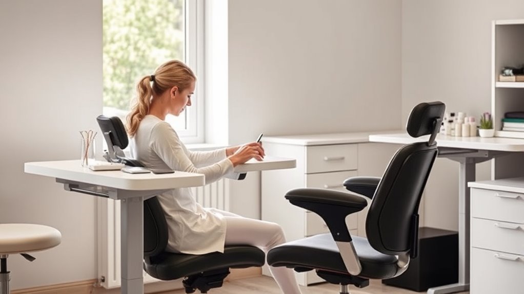 ergonomic nail salon design