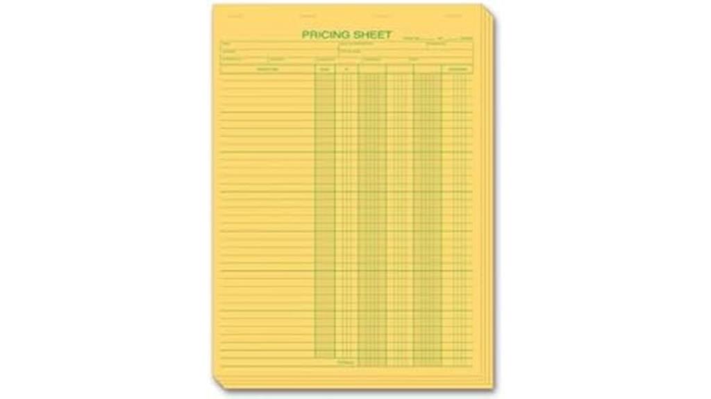 estimate form templates