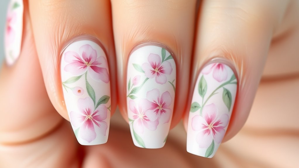 ethereal watercolor floral art