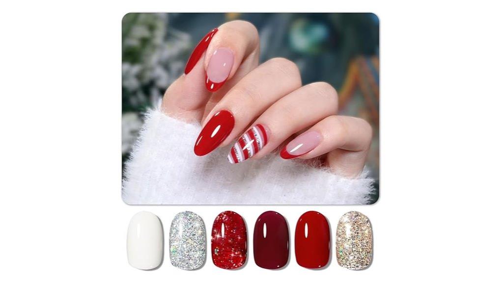 festive gel nail polish