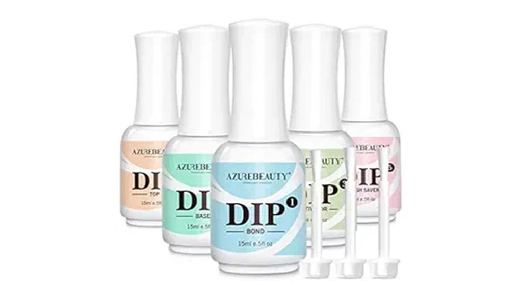five piece dip powder set