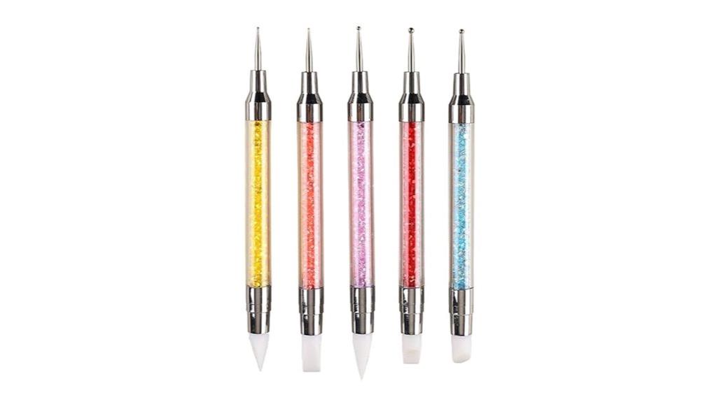 five piece nail dotting tools
