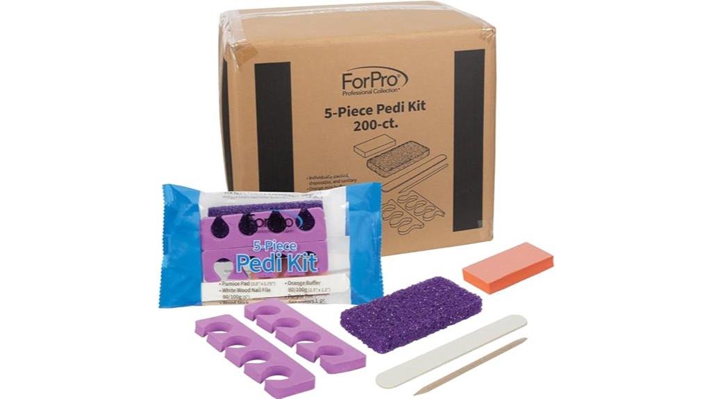 five piece pedicure kit