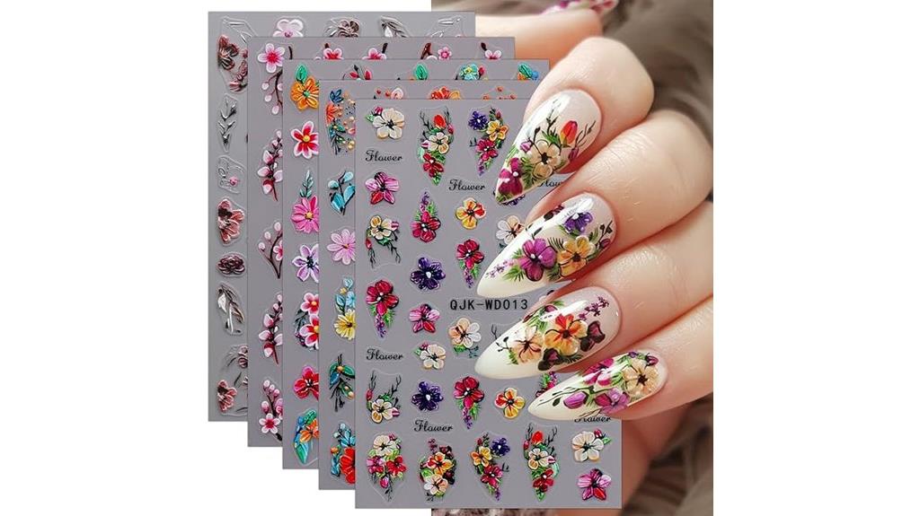 floral nail art stickers