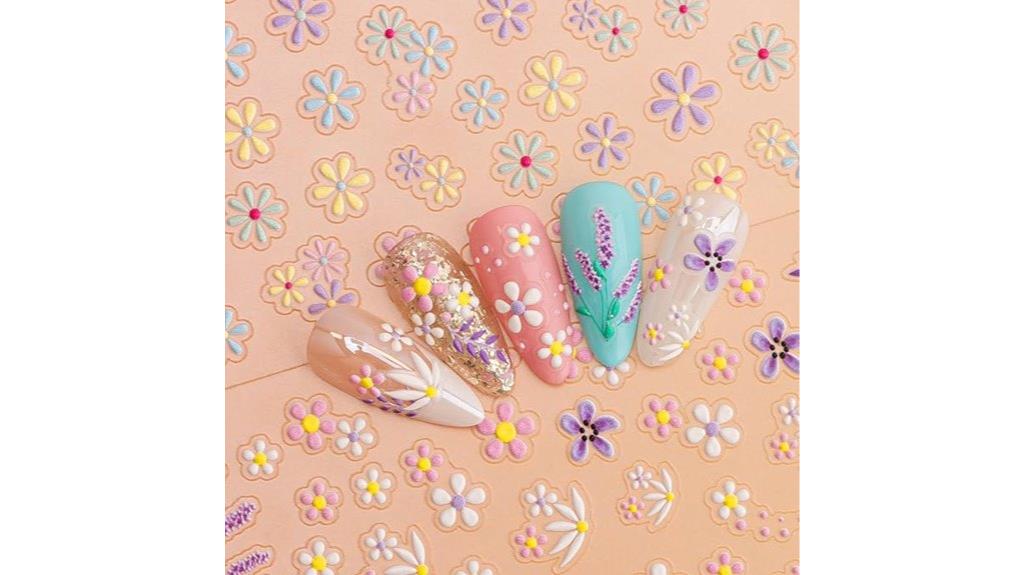 floral nail art stickers