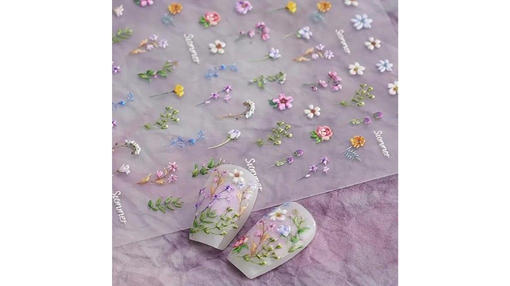 floral nail art stickers