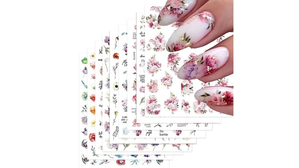flower nail art stickers