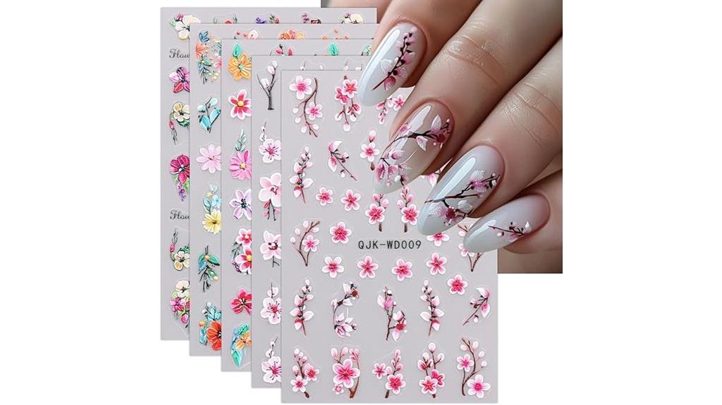 flower nail art stickers