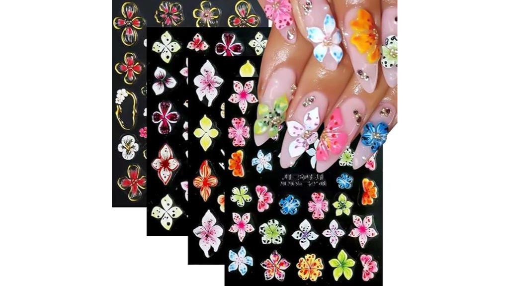 flower nail art stickers