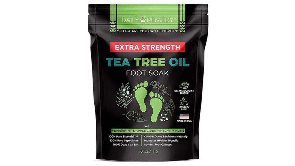 foot soak with tea tree oil
