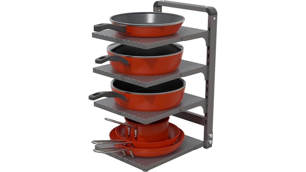four tier kitchen pot rack