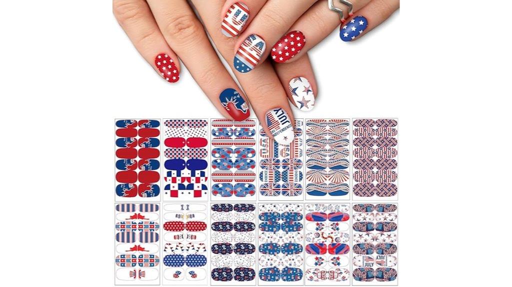 fourth of july nail wraps