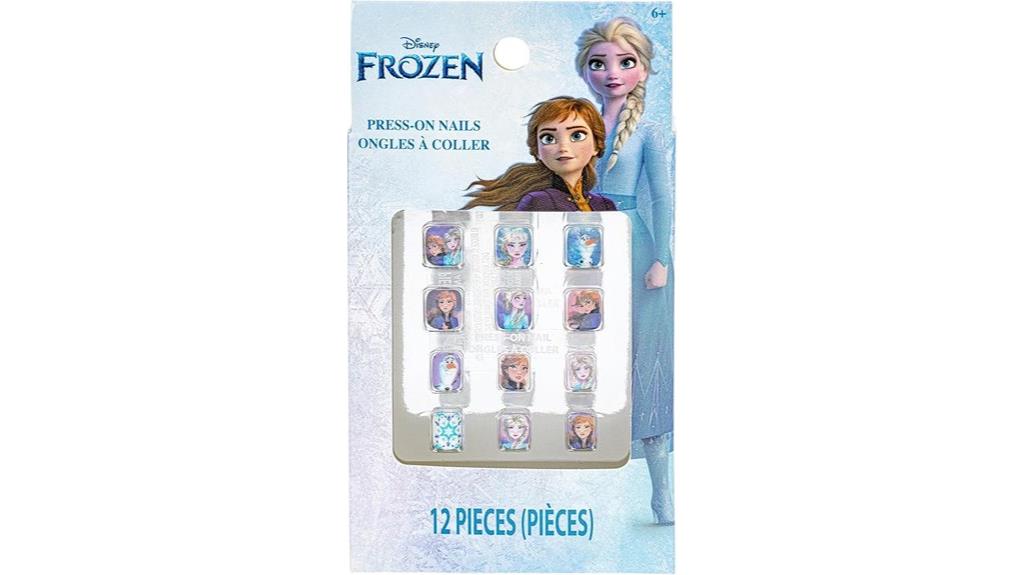 frozen themed girl nails