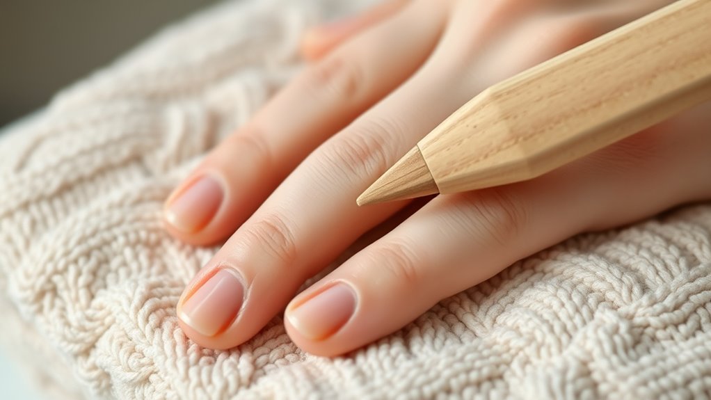 gently push and trim
