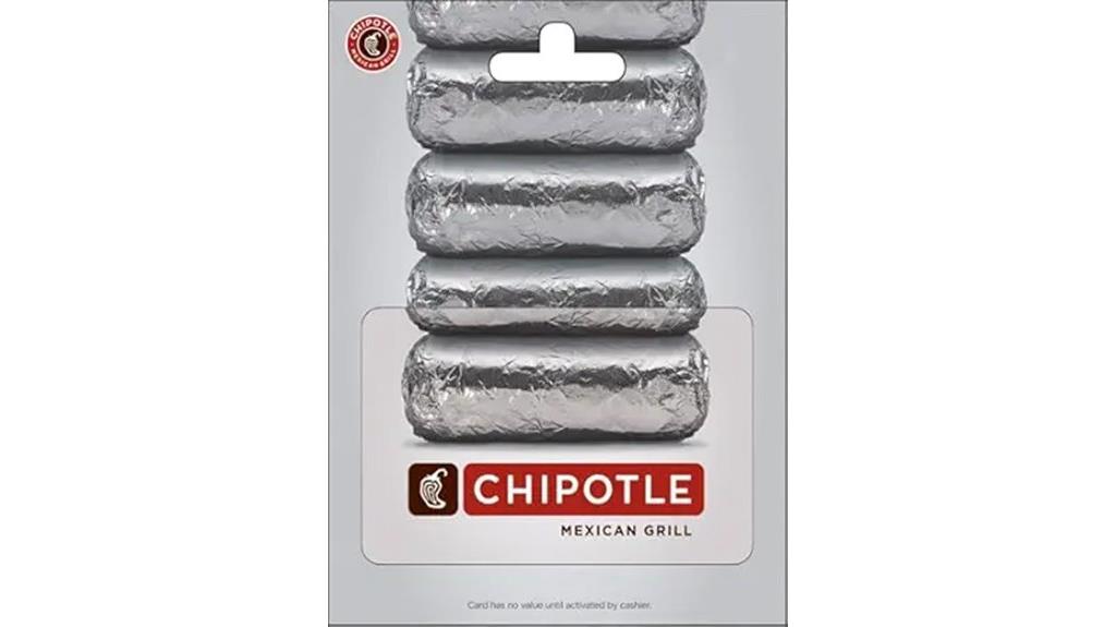 gift card for chipotle