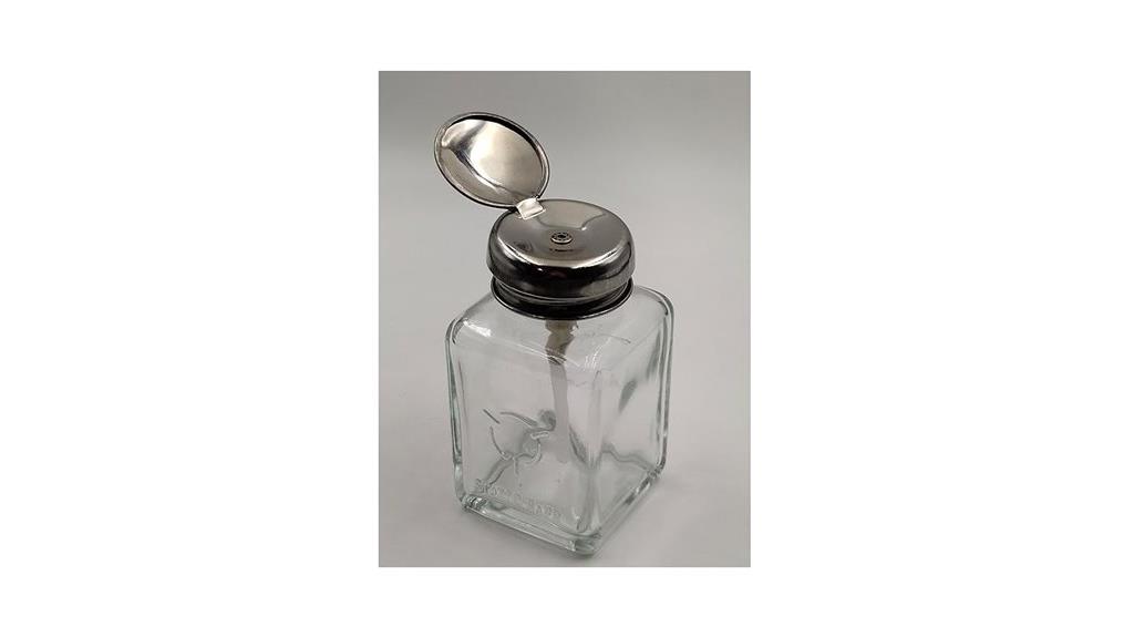 glass nail polish remover bottle