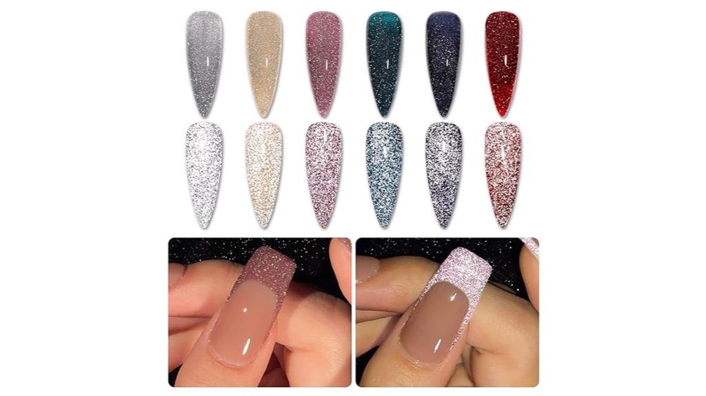 glitter gel nail set