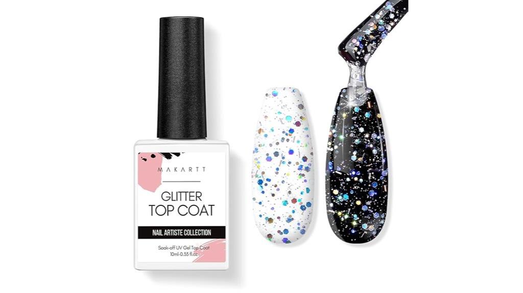 glitter top coat gel