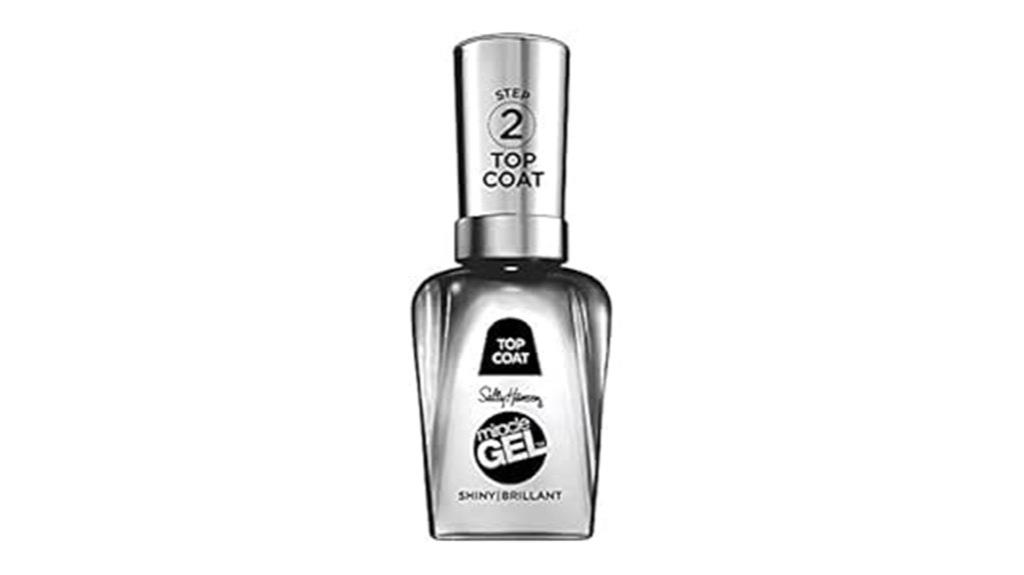 glossy gel nail finish