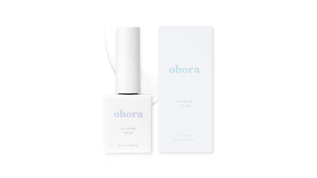 glossy gel nail top