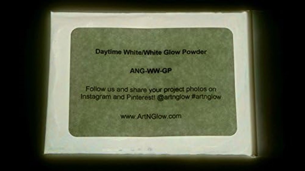 glow in the dark pigment powders