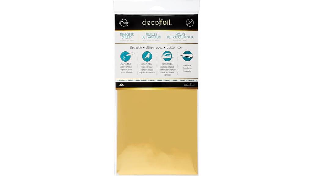 gold deco foil sheets