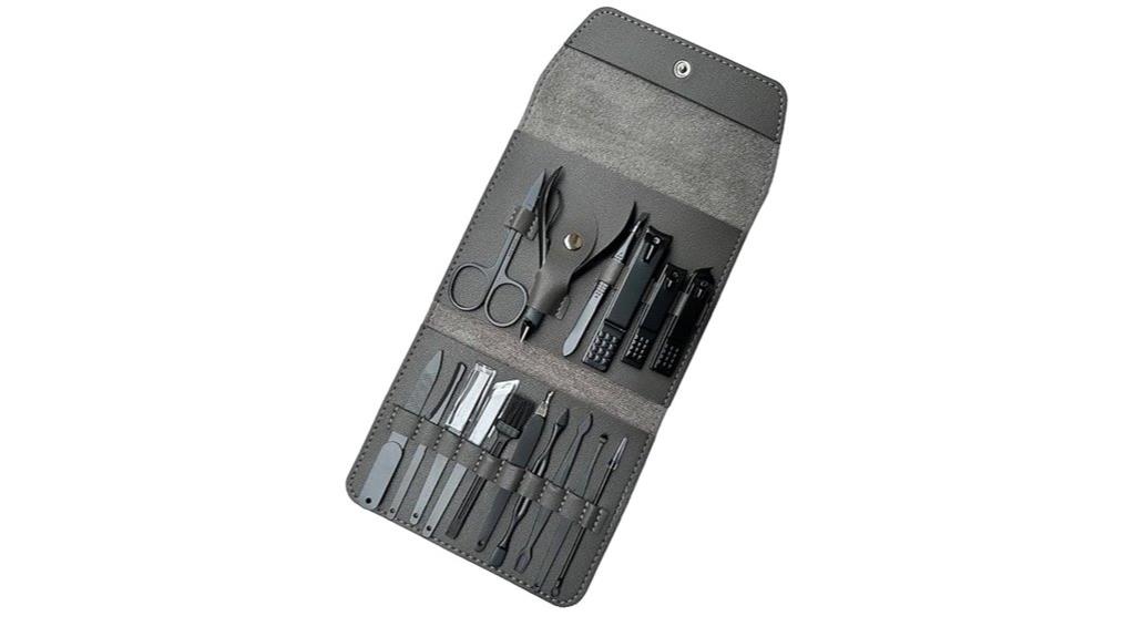 gray 16 piece manicure set