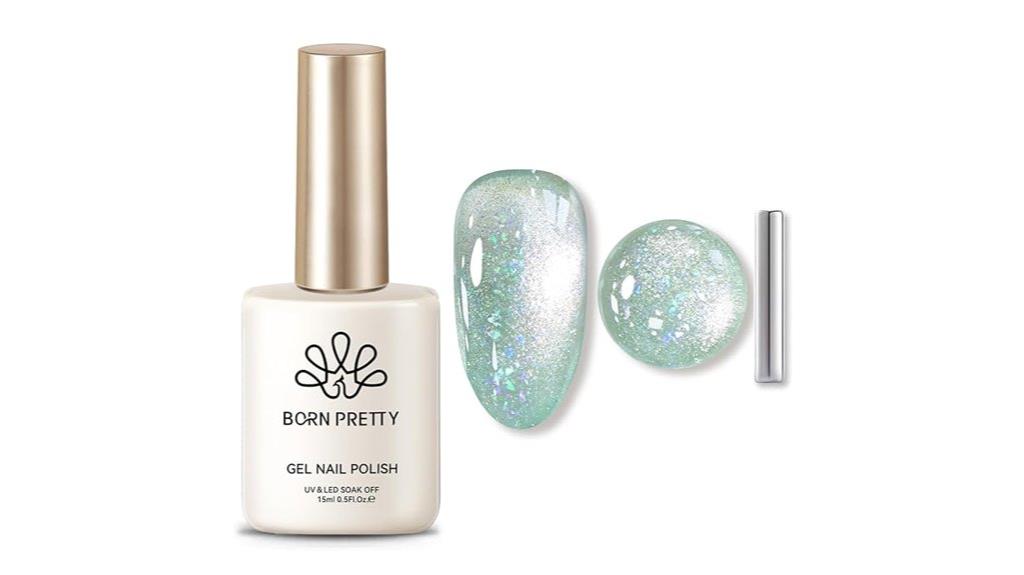 green cat magnetic nail polish