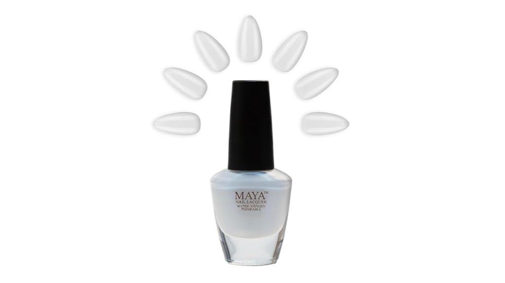 halal white gel nail polish