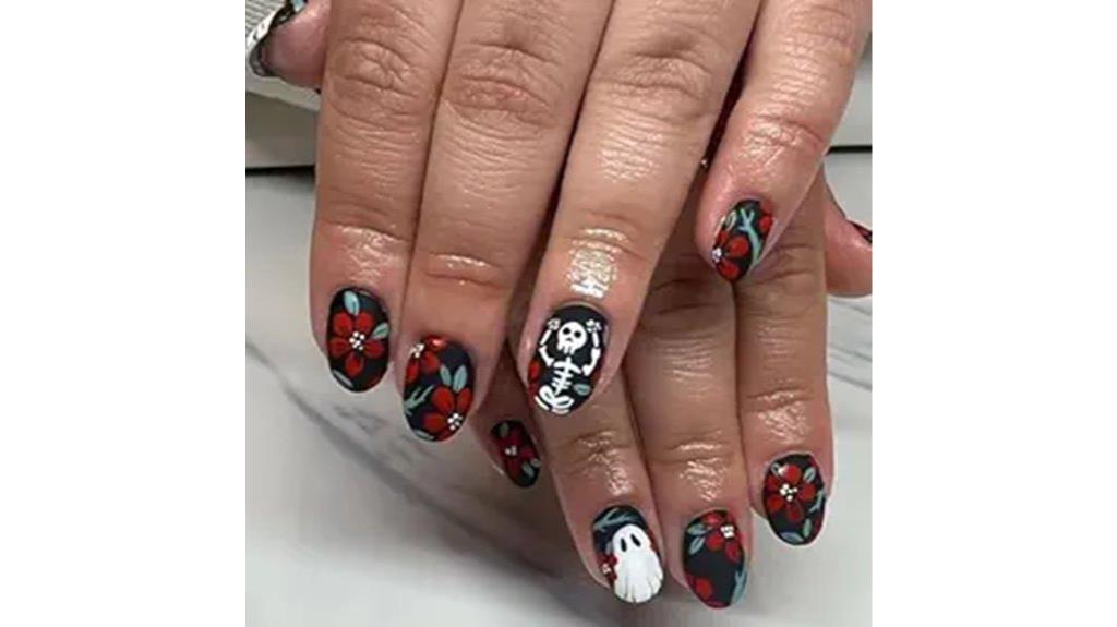 halloween press on nail set