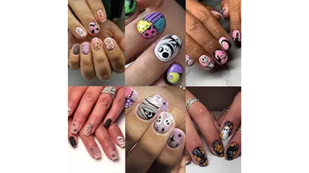 halloween press on nail set
