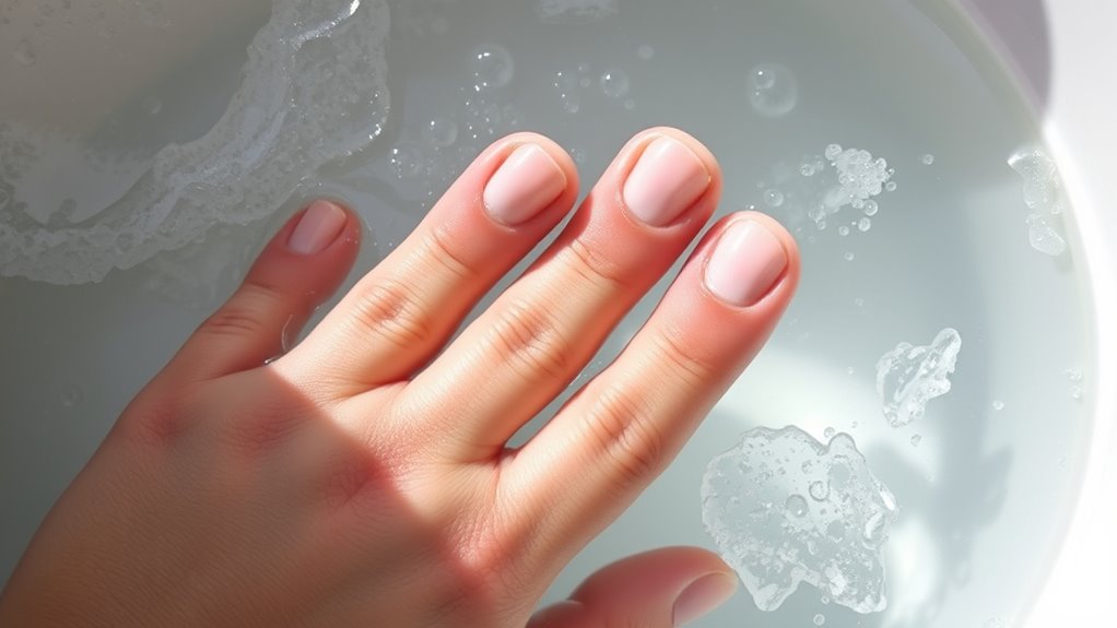 hand washing weakens nails