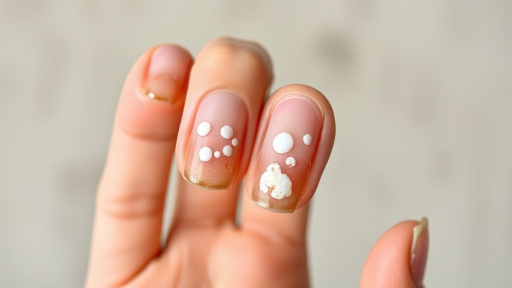 harmless white nail spots