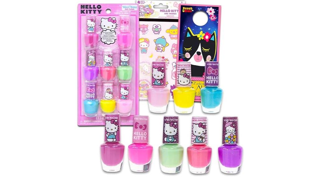 hello kitty nail polish set