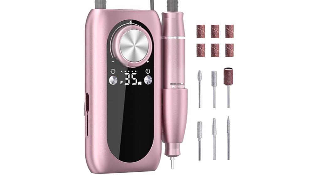 high speed rechargeable nail drill