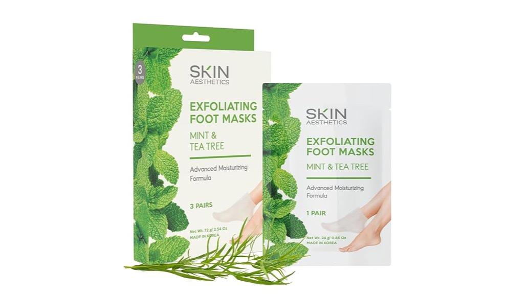 hydrating exfoliating foot masks