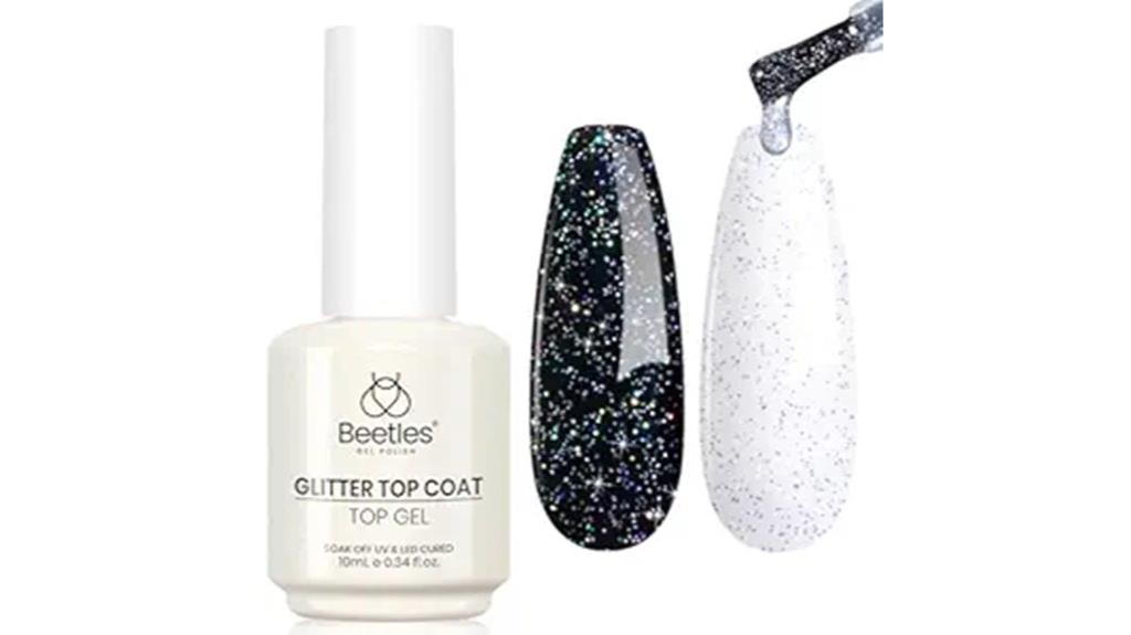 iridescent silver glitter top