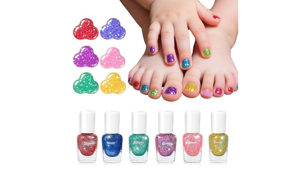 kids rainbow quick dry polish