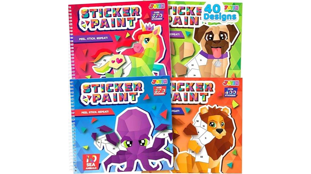 kids sticker painting kit